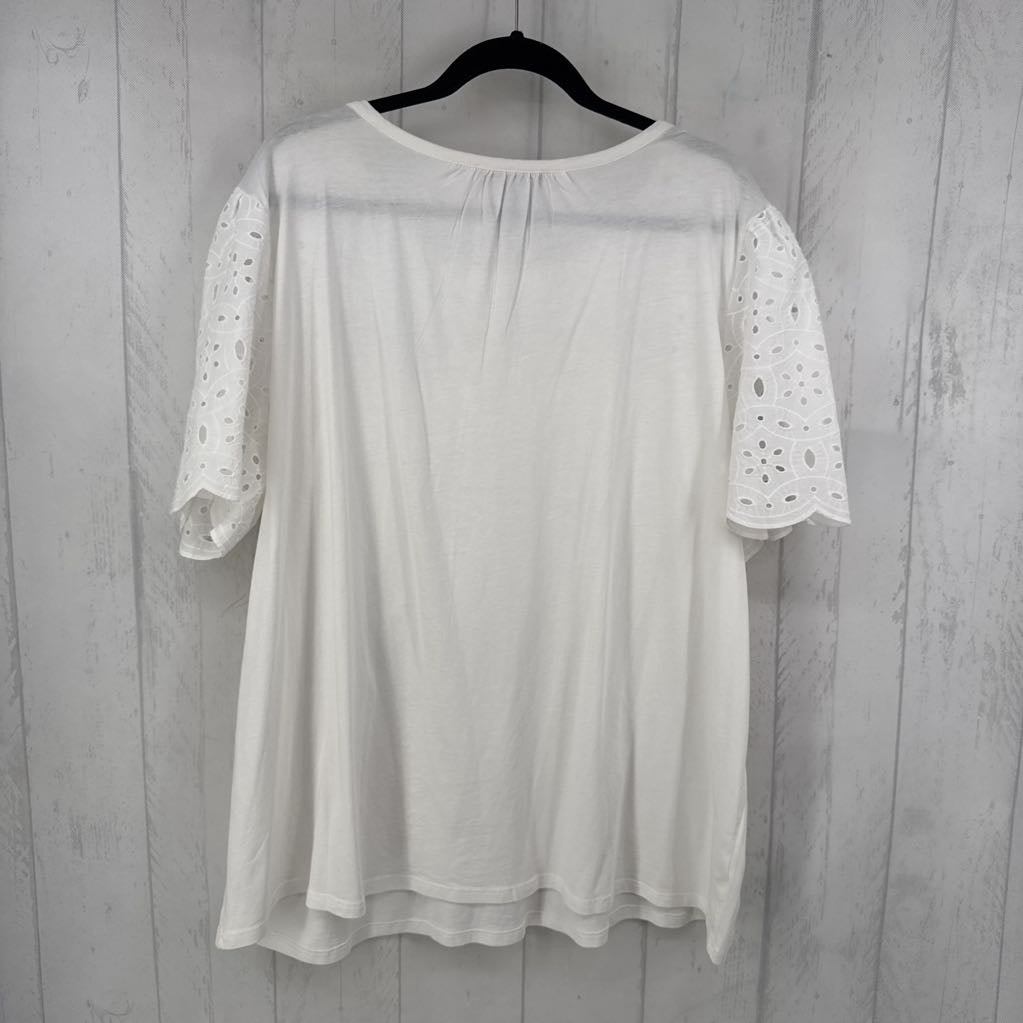 22 eyelet s/s tee
