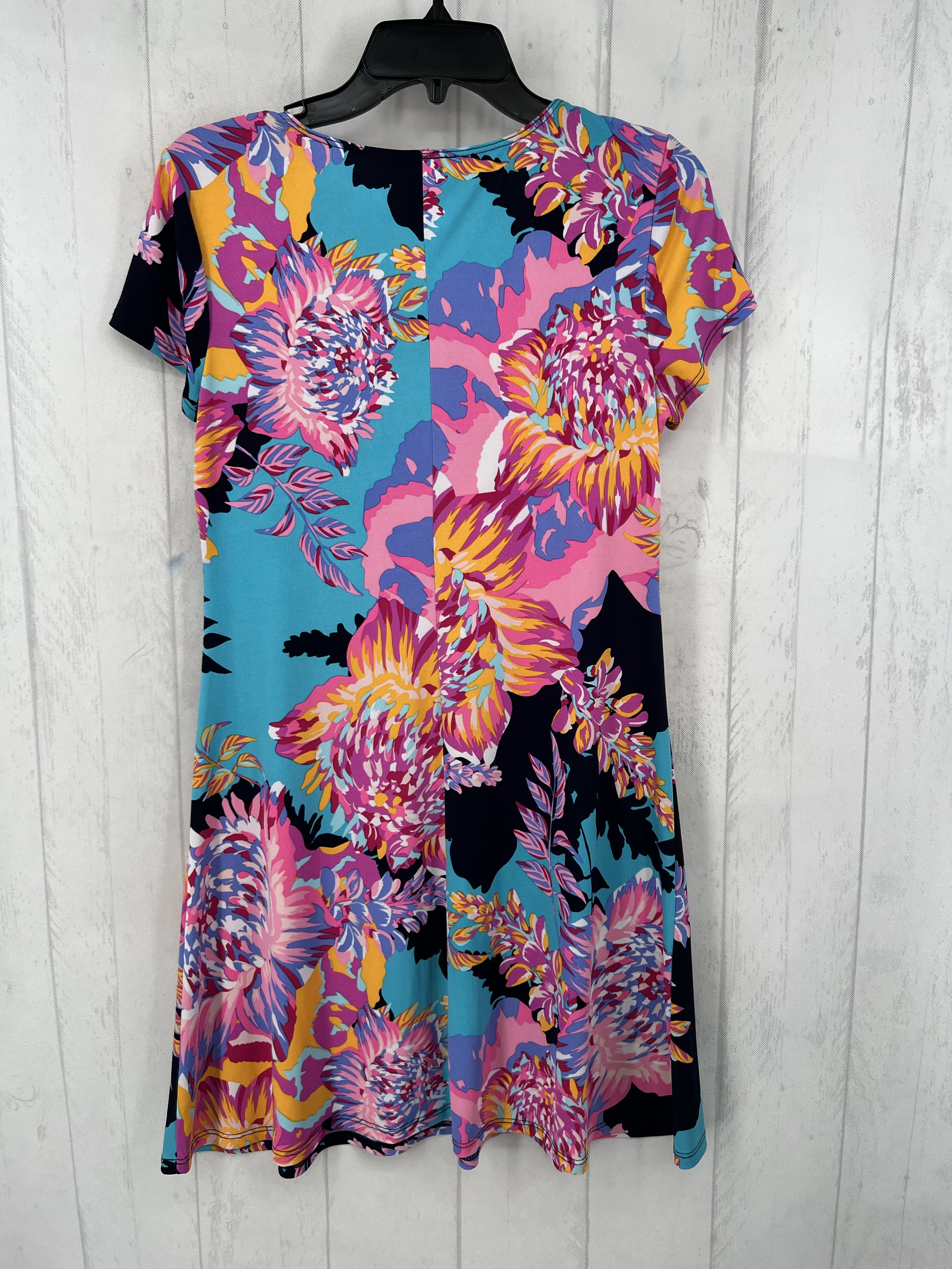S flo print s/s dress