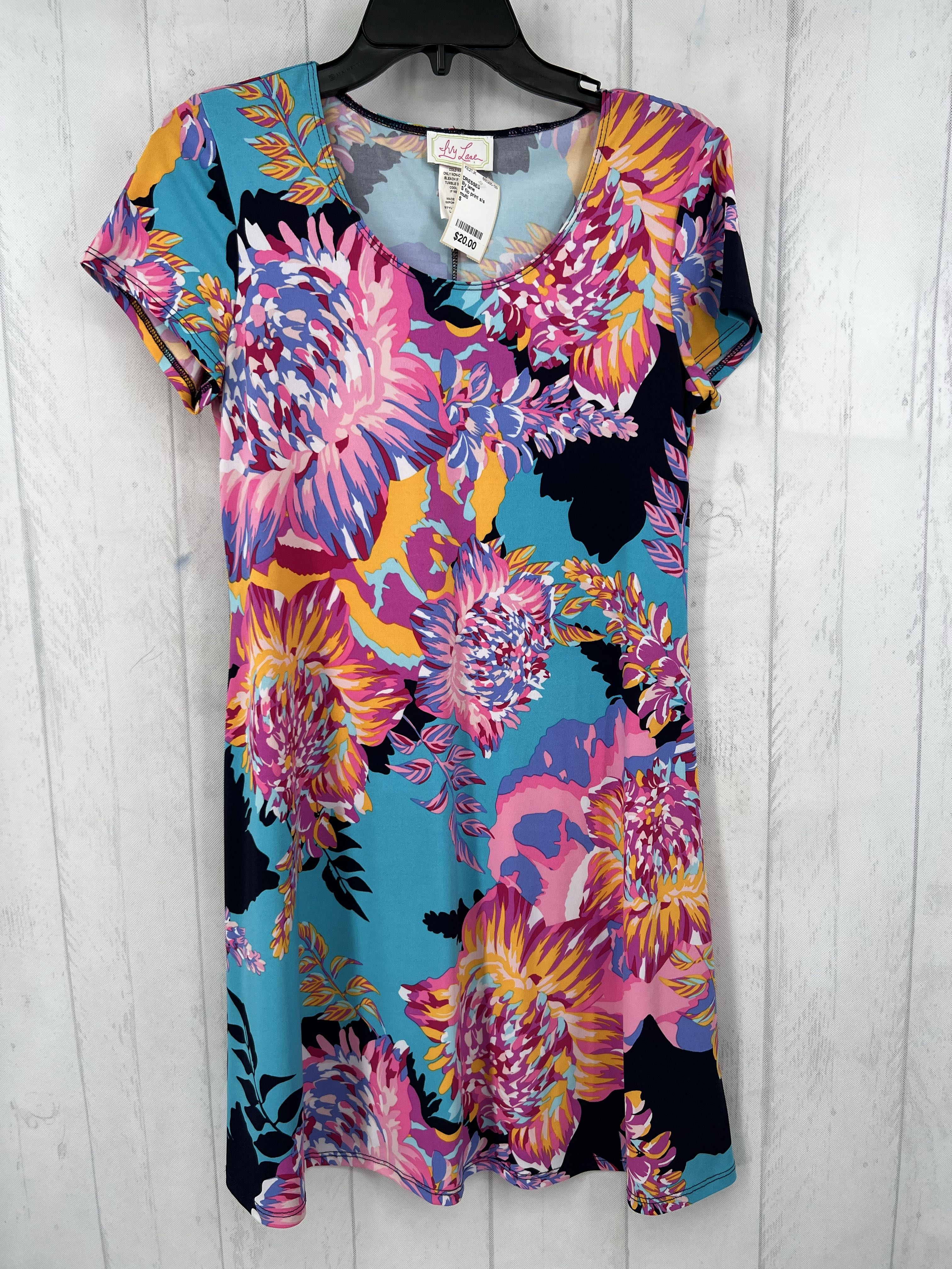 S flo print s/s dress