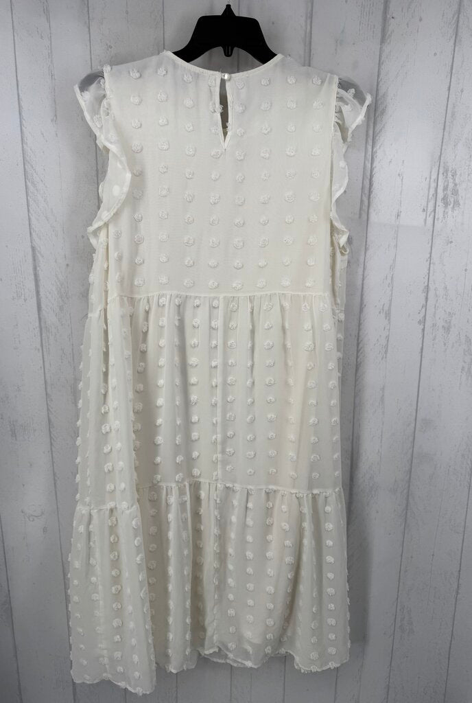 XL textured flutter slv maxi dress