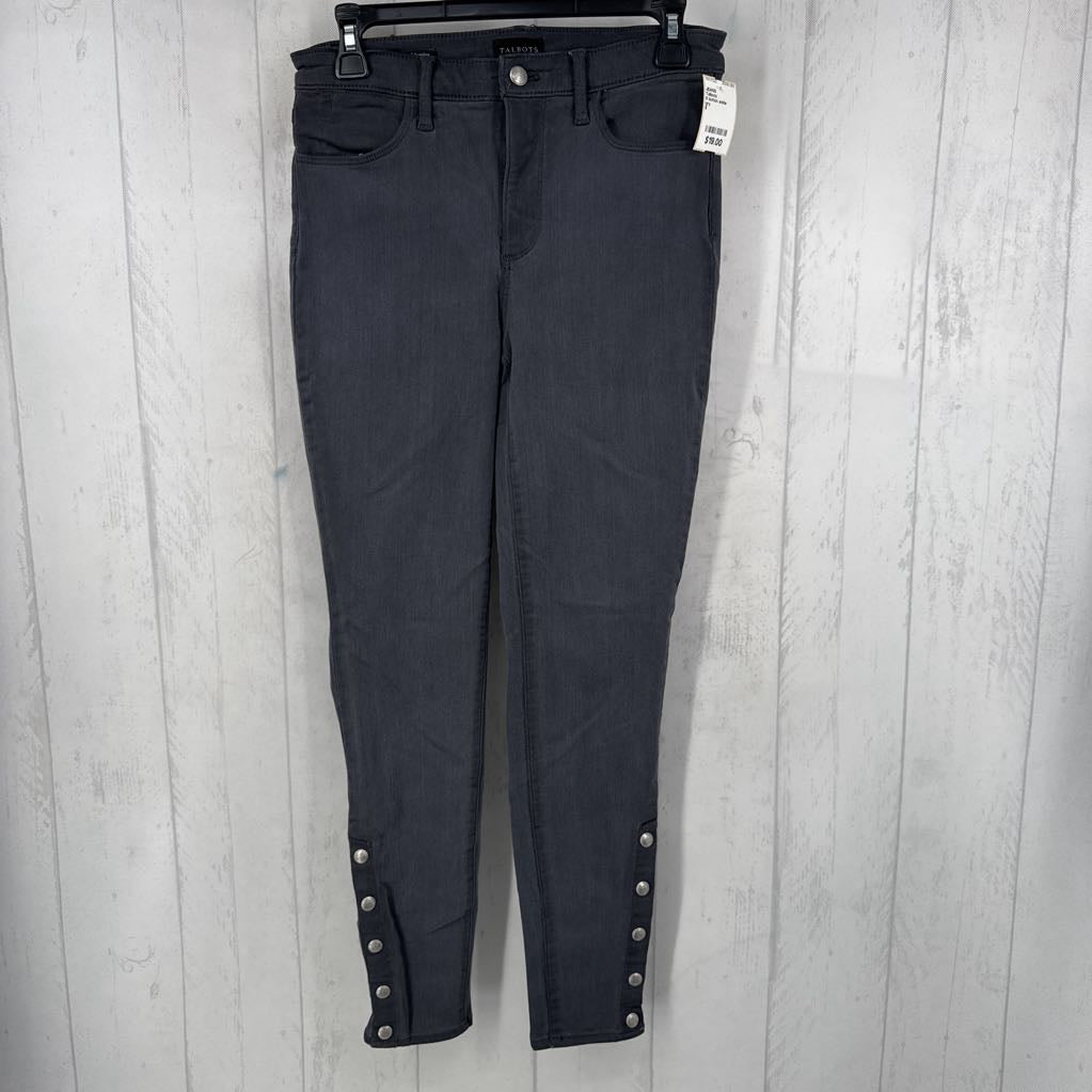 6 button ankle jeggings