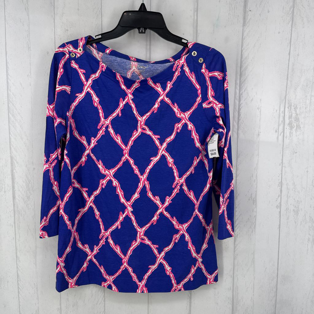 M printed 3/4 slv tee