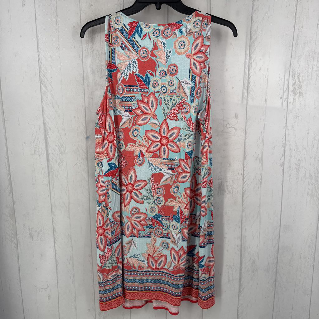 L flo print slvls dress