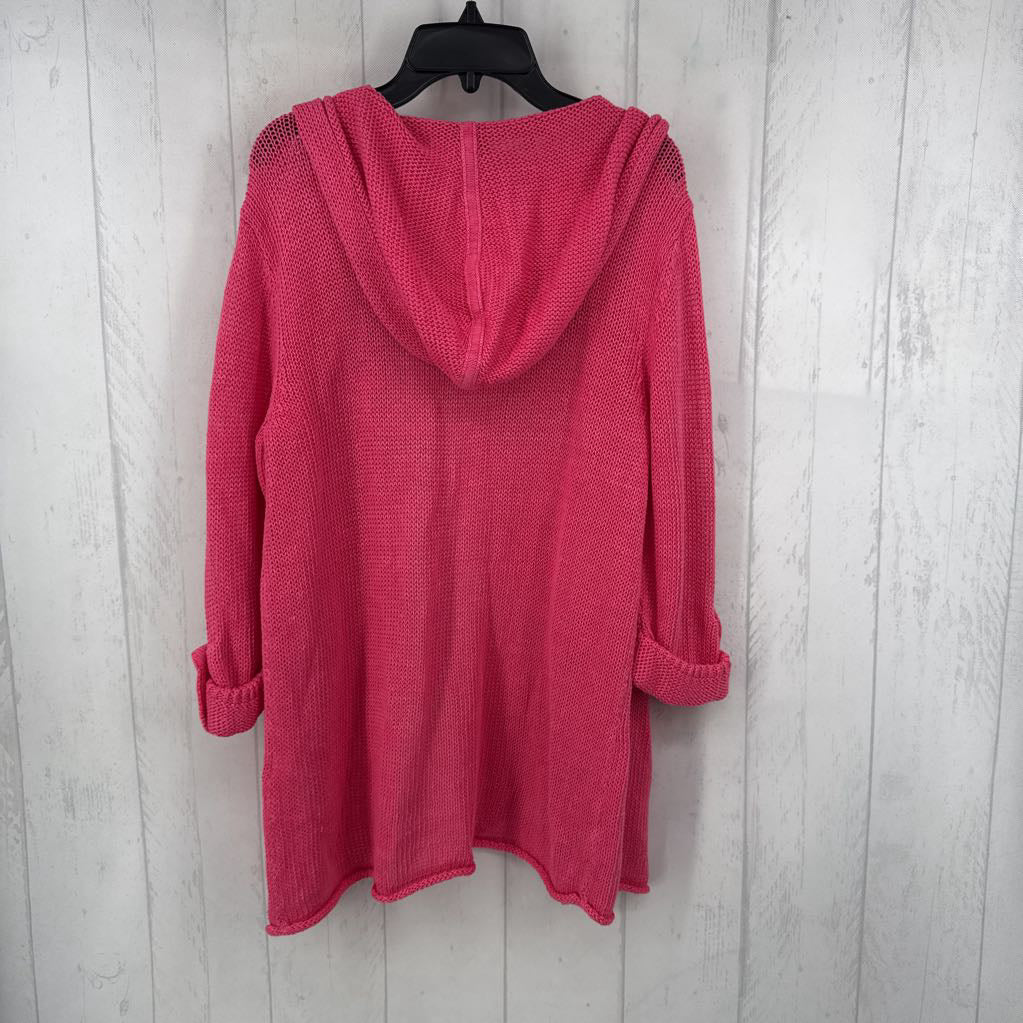 M hooded open front cardi