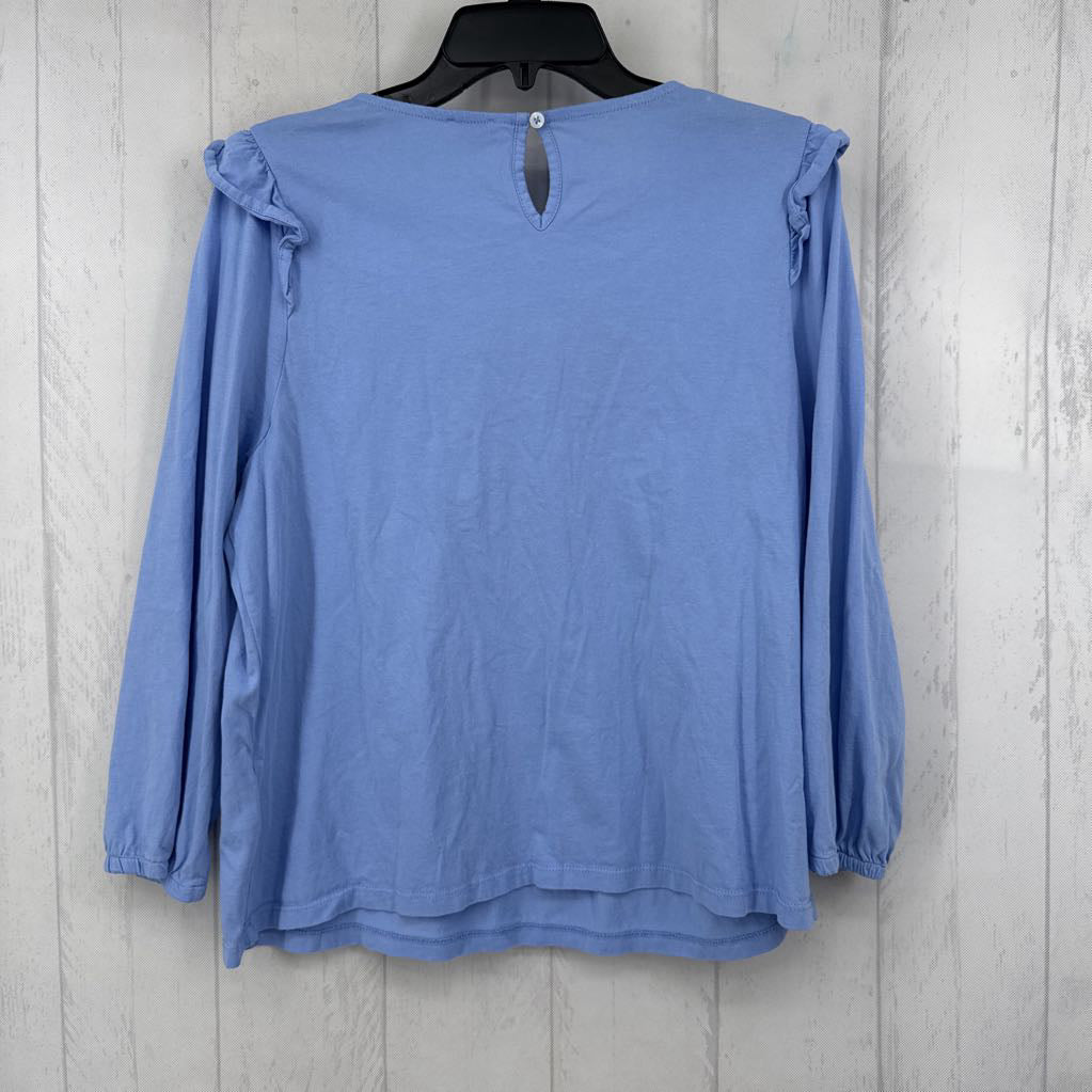 L smocked 3/4 slv top