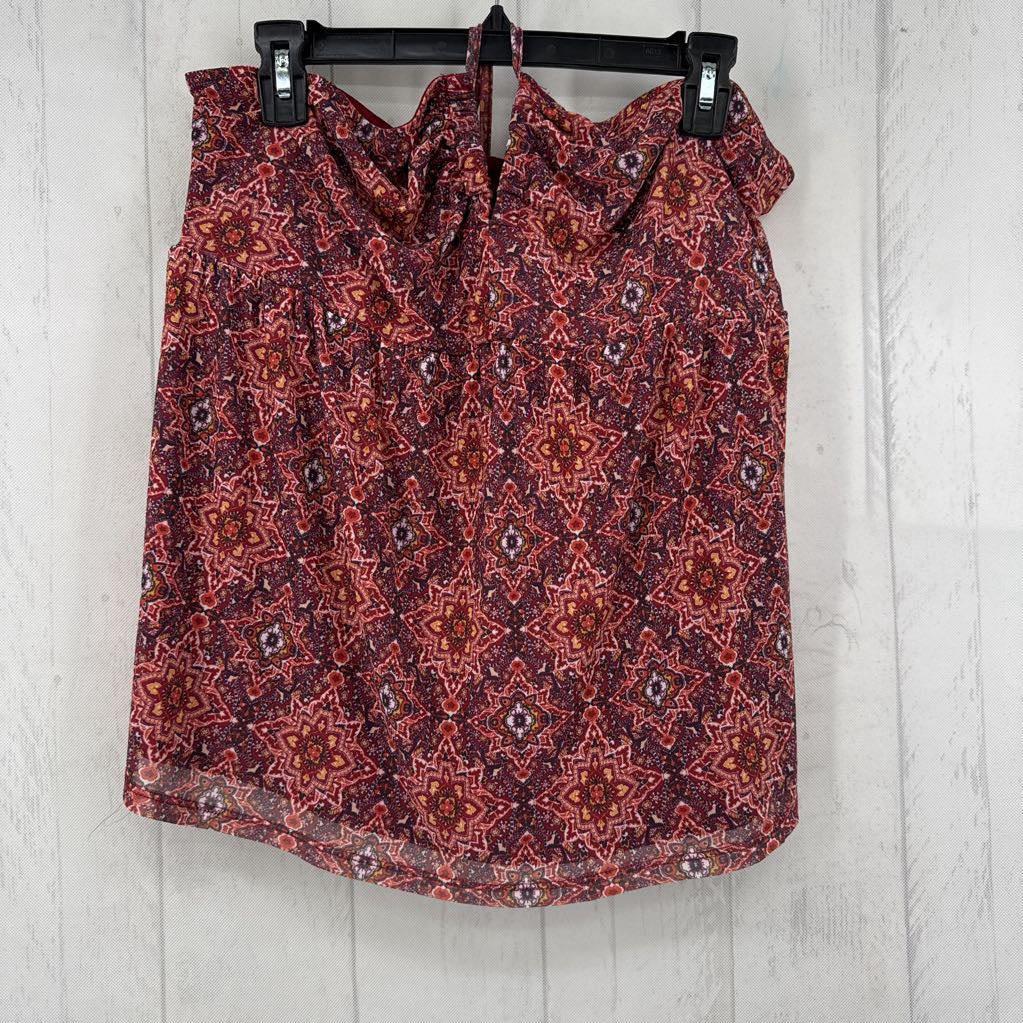 R27 XXL medallion print halter top