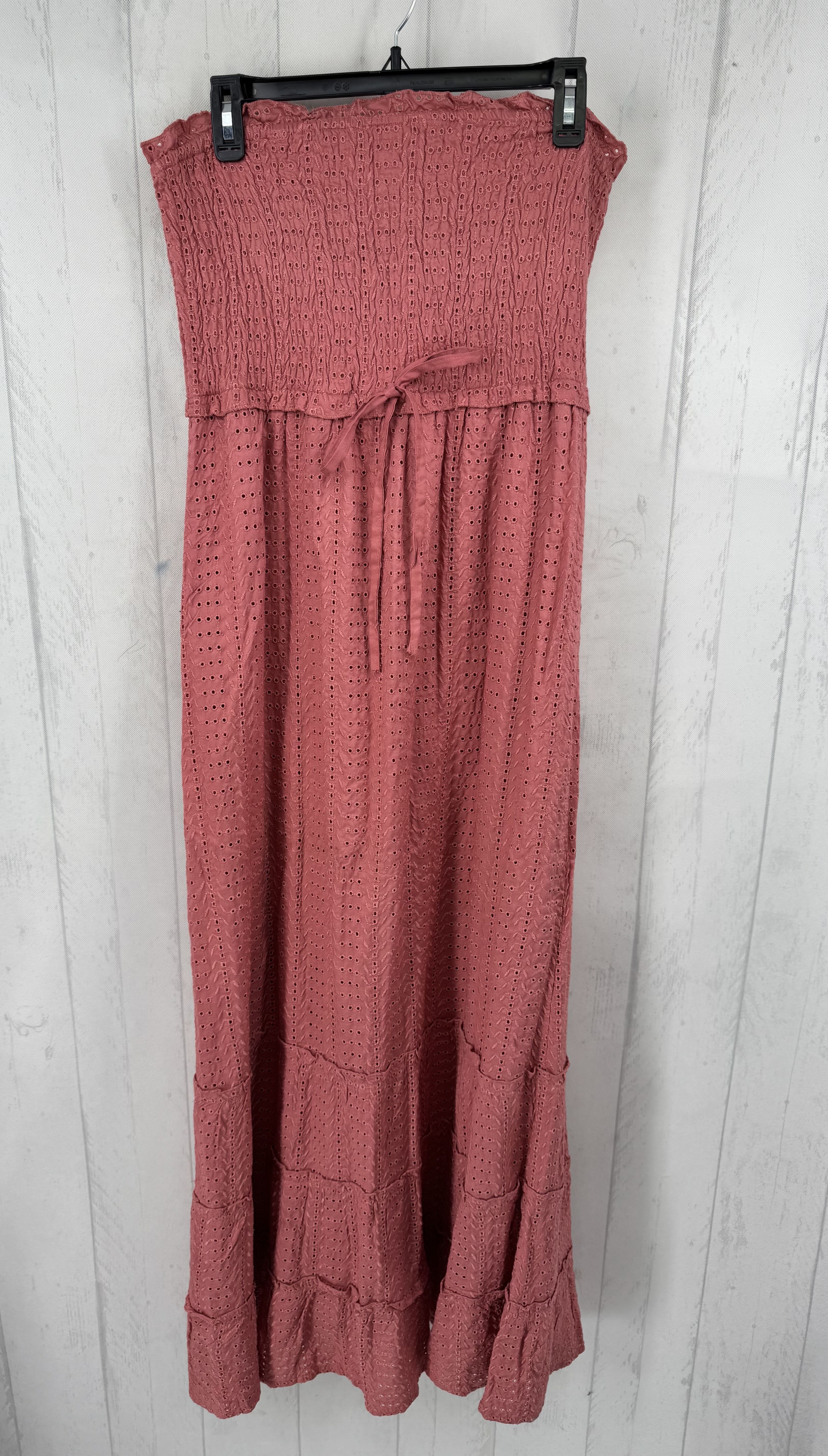 L smocked eyelet sundress