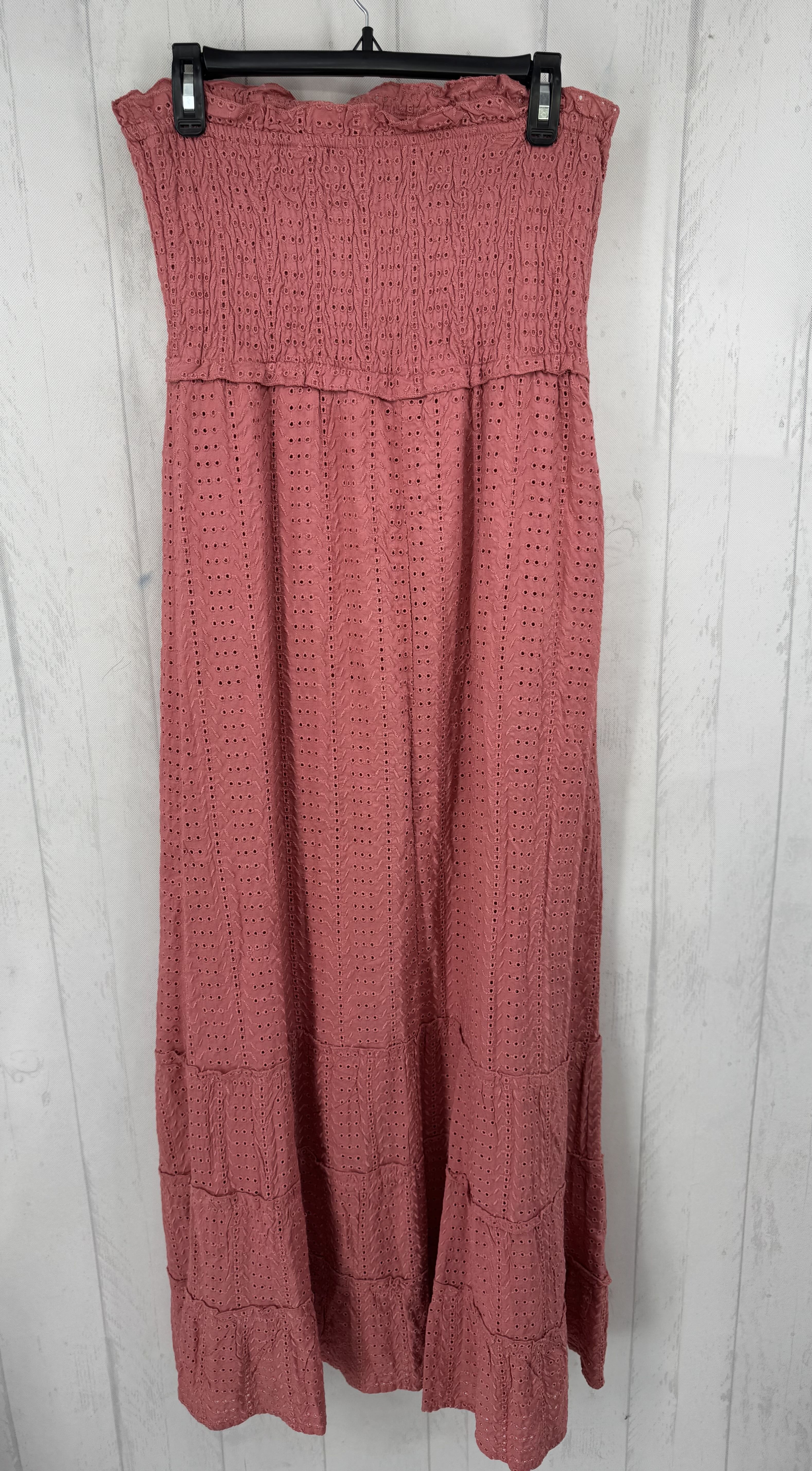 L smocked eyelet sundress