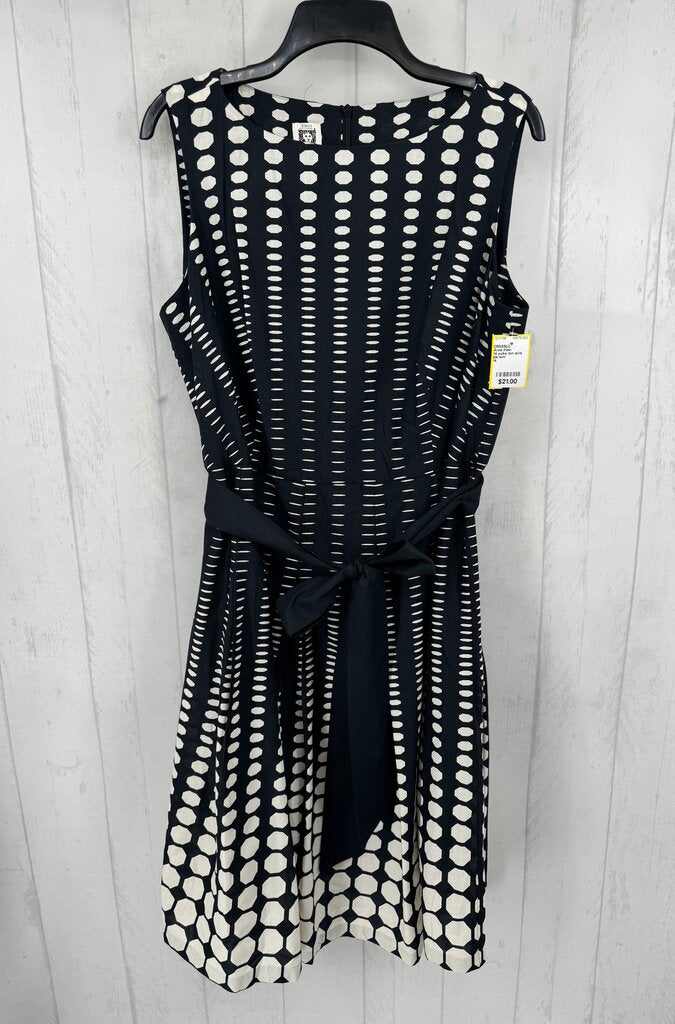 14 polka dot slvls belted dress