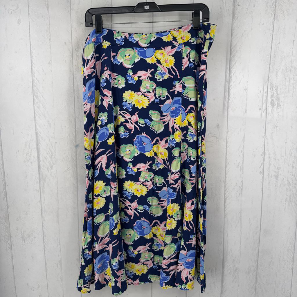 14 flo print skirt