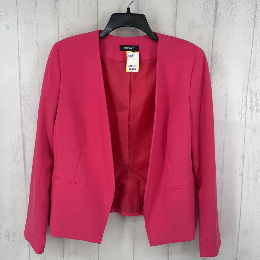 12 open front blazer