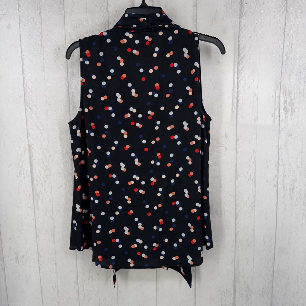 S polka dor tie front tank