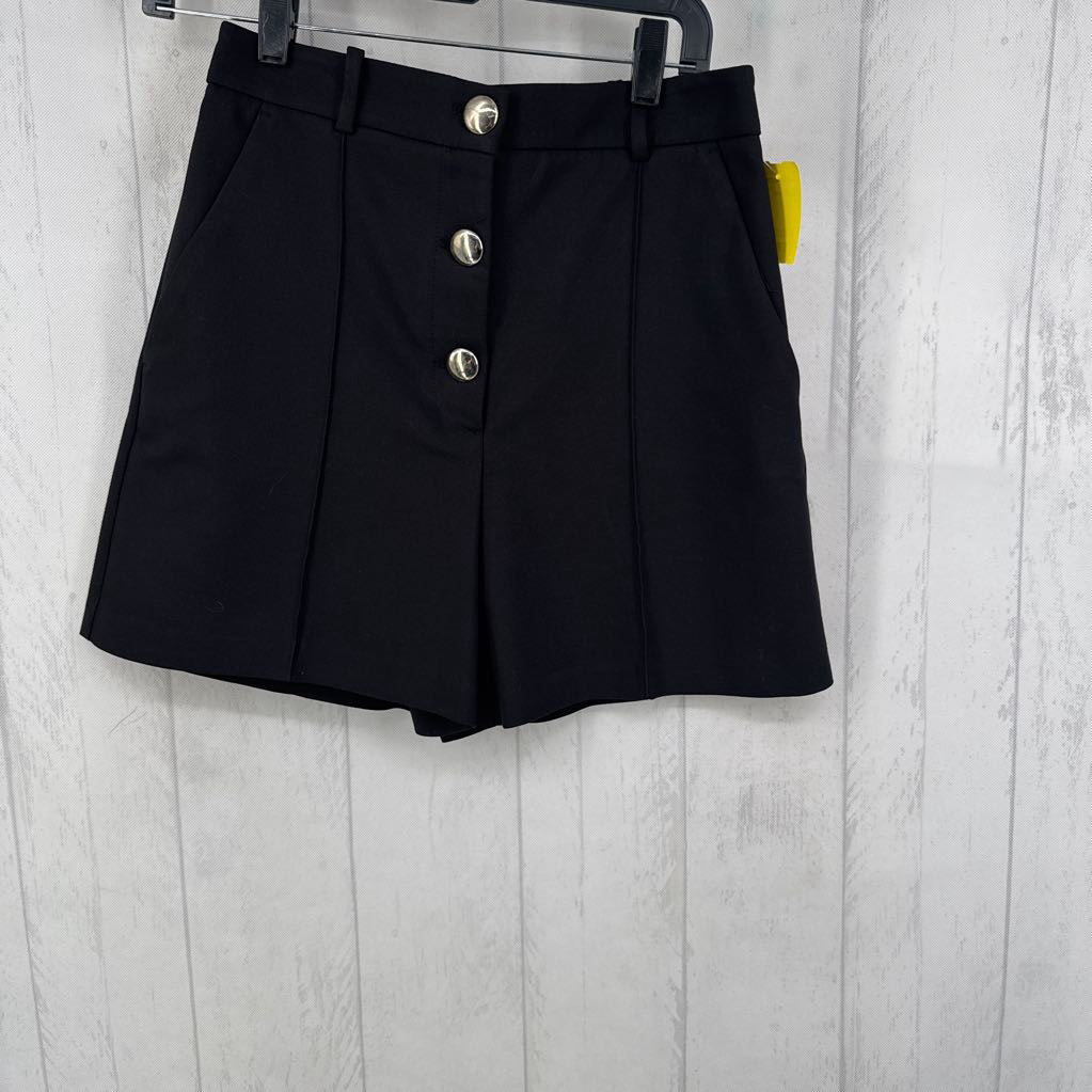M gold button trouser shorts