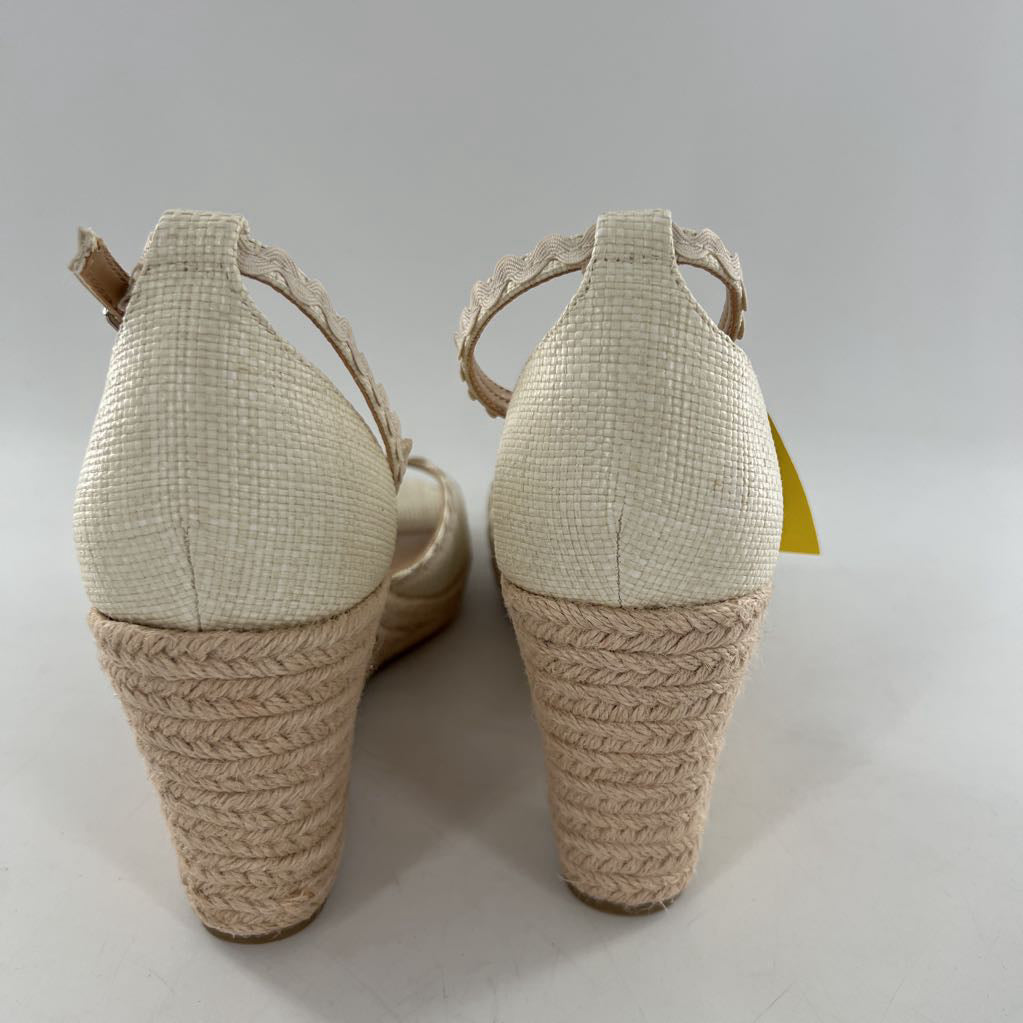 9.5 ankle strap espadrille wedge sandal