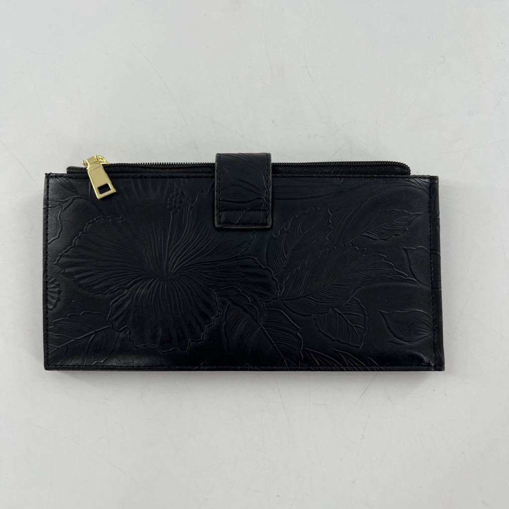 flo embossed bi-fold wallet