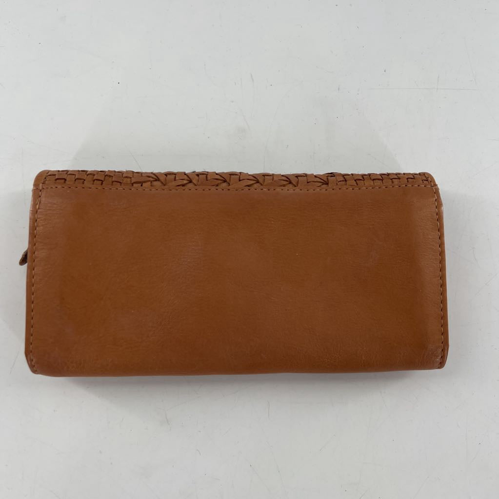 woven leather wallet