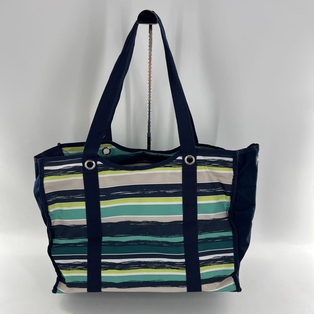 thirty-one nylon striped utility tote