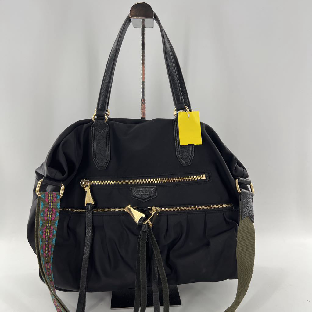 nylon purse w/ woven strap