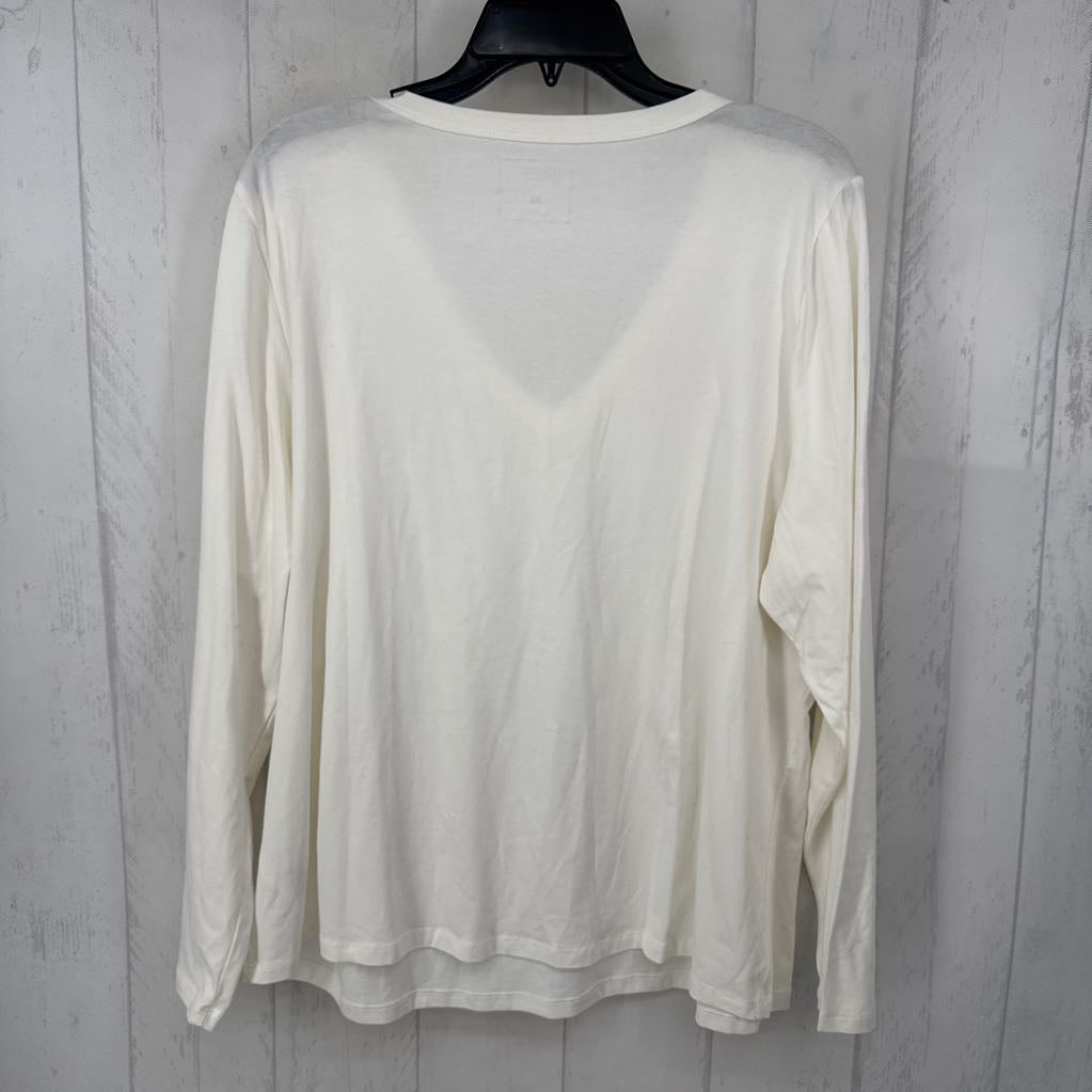 XL v-neck l/s tee