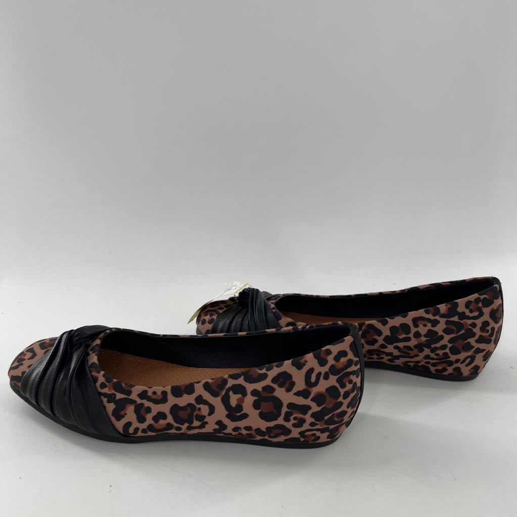 7.5 animal print slip-ons