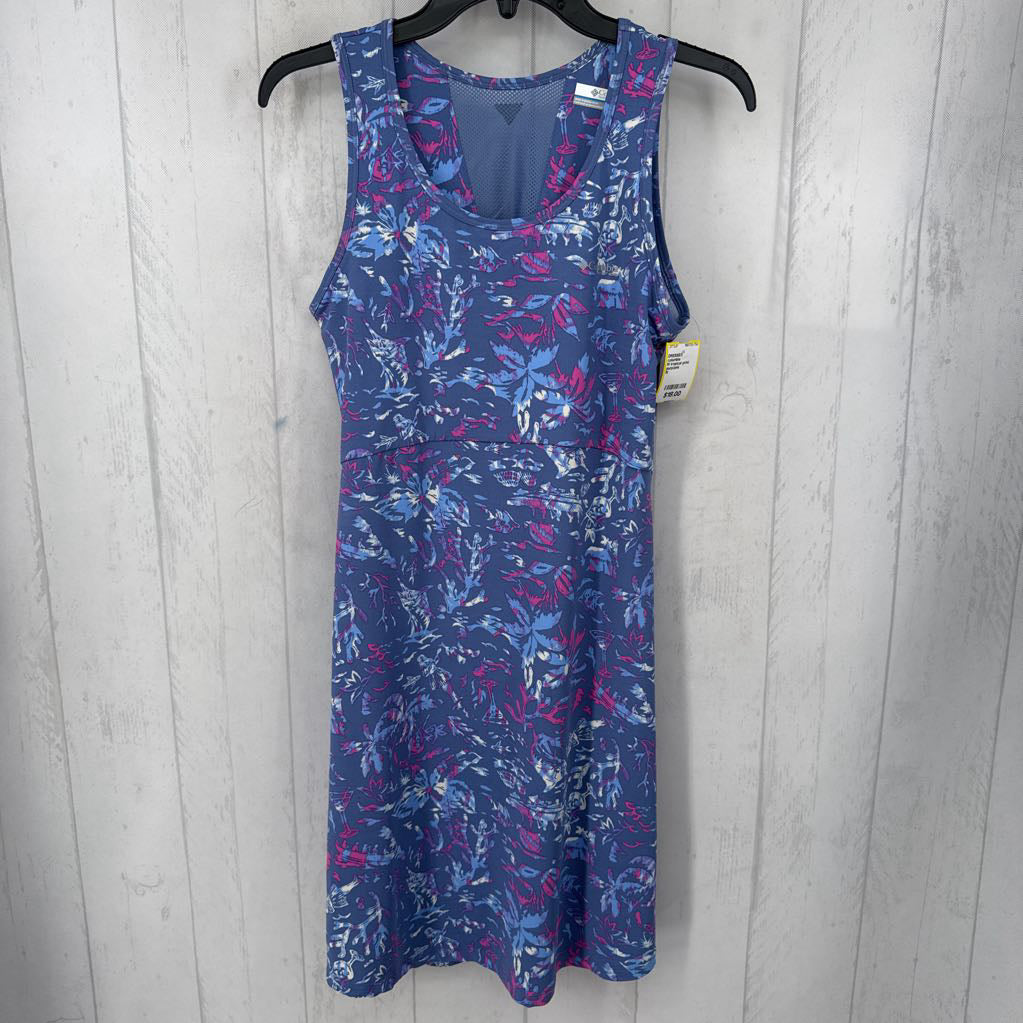 M tropical print slvls dress