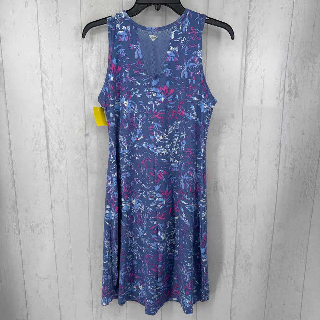 M tropical print slvls dress