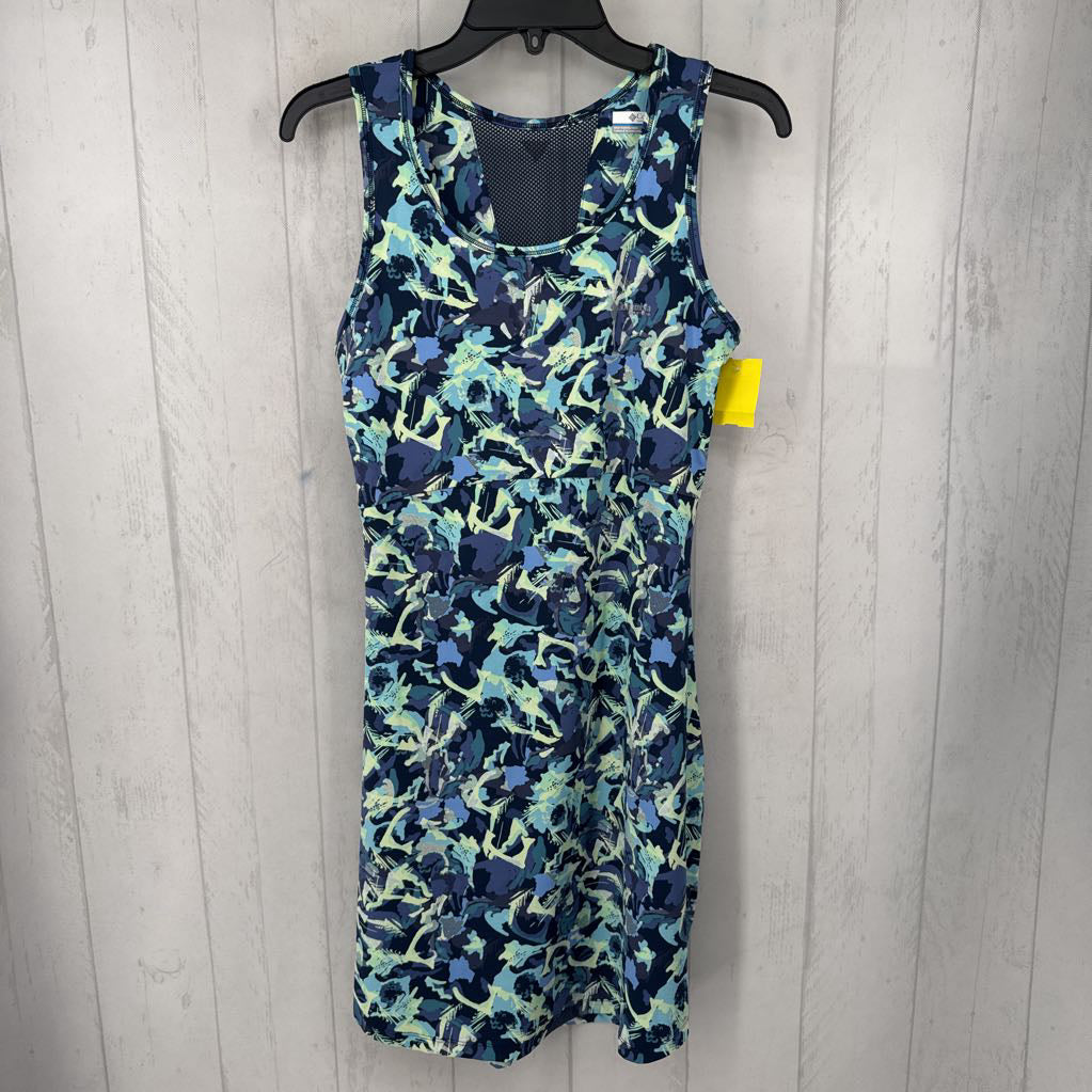 M tropical print slvls dress