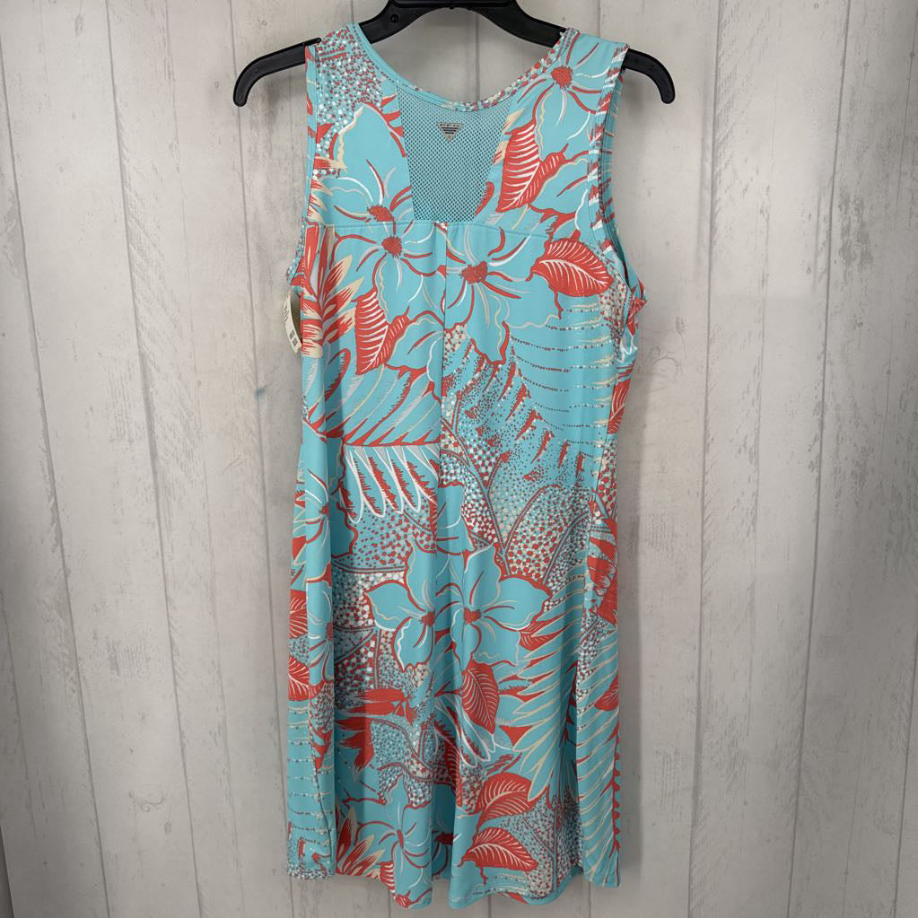 M tropical print slvls dress