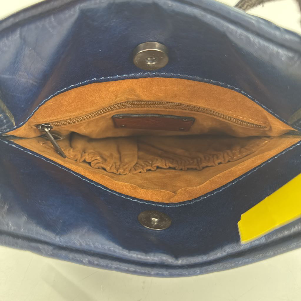 tooled embossed crossbody messenger bag