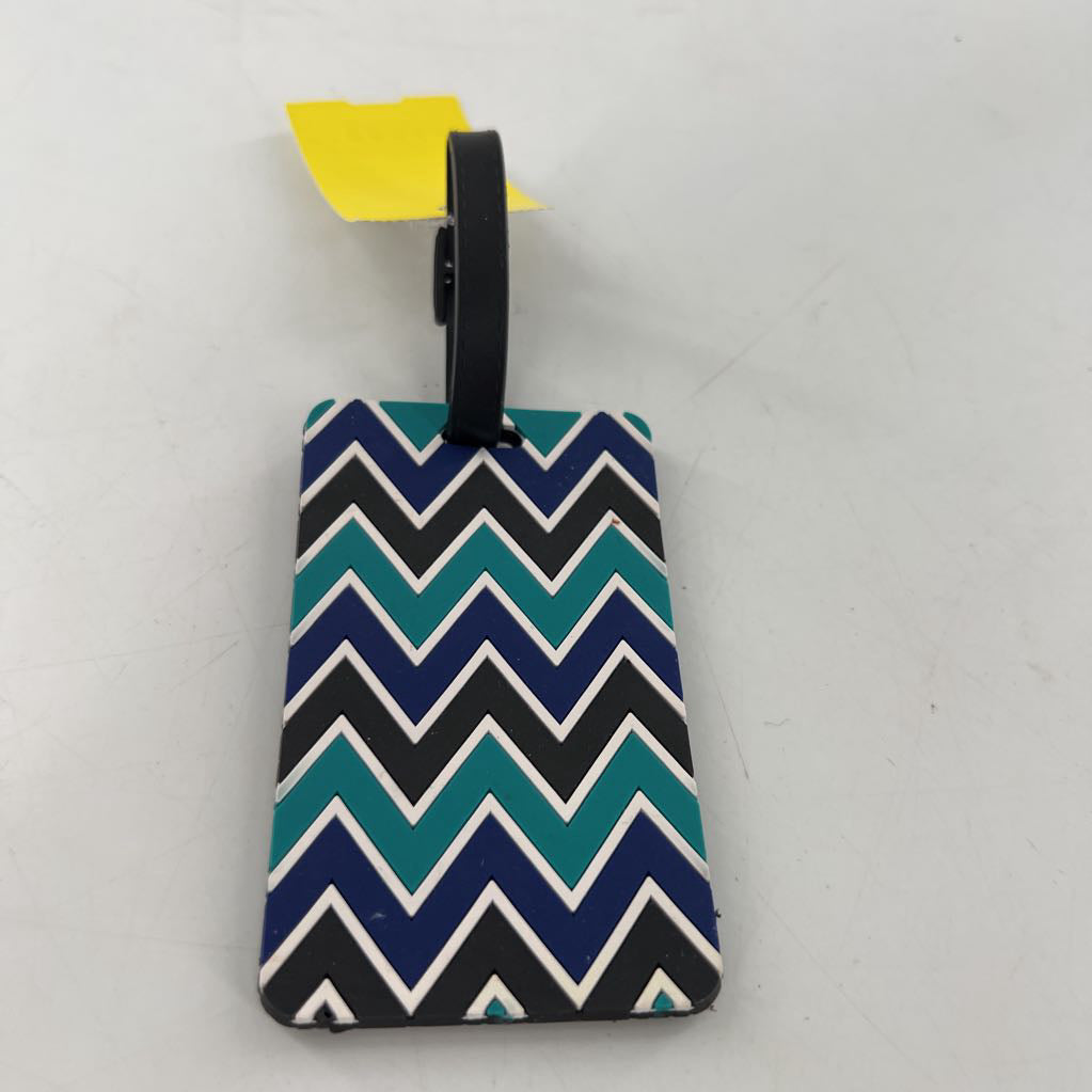 chevron luggage tag