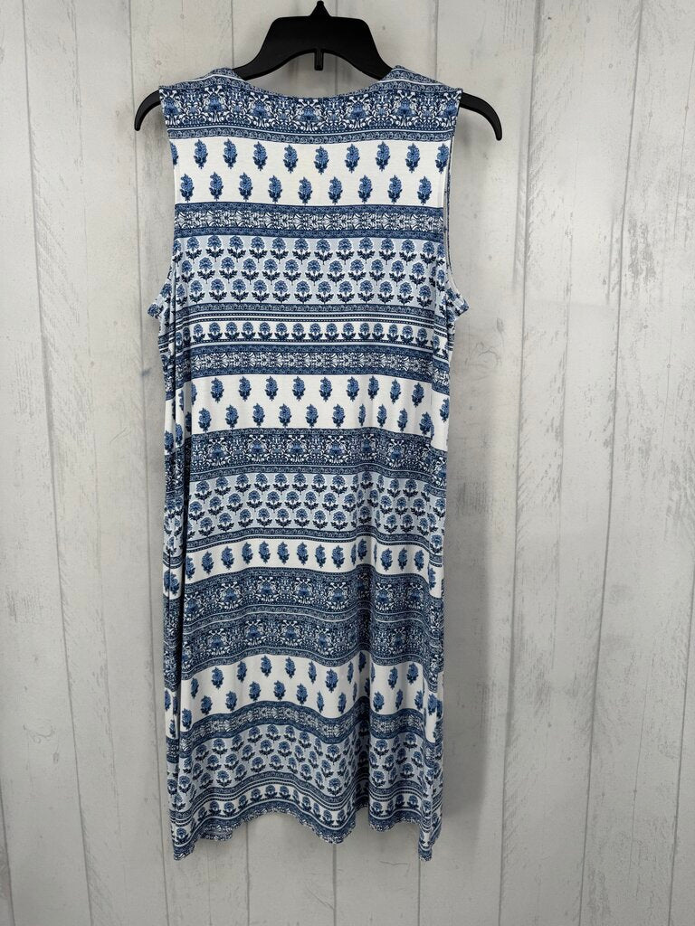 M flo print slvls dress