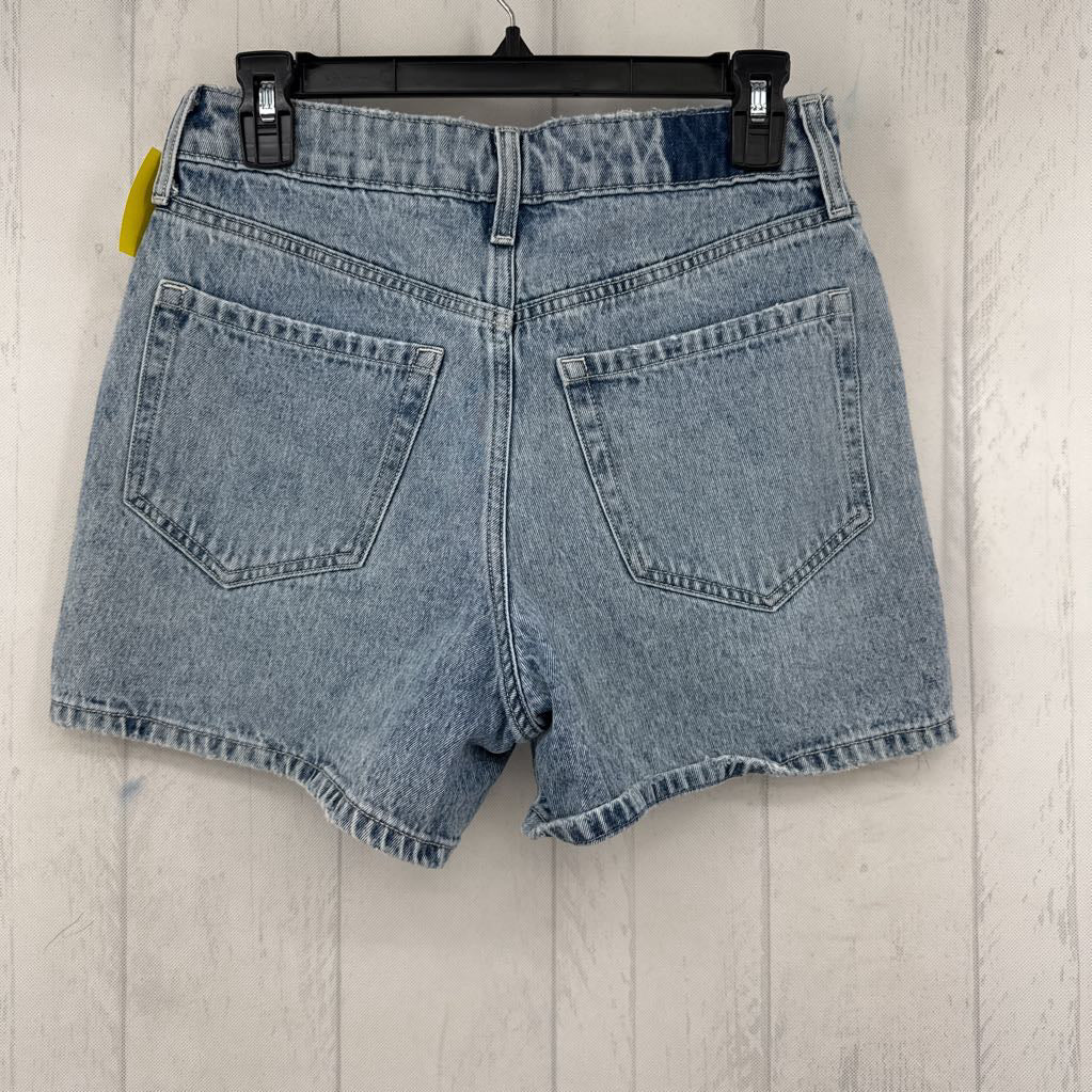 2 hi-rise jean shorts