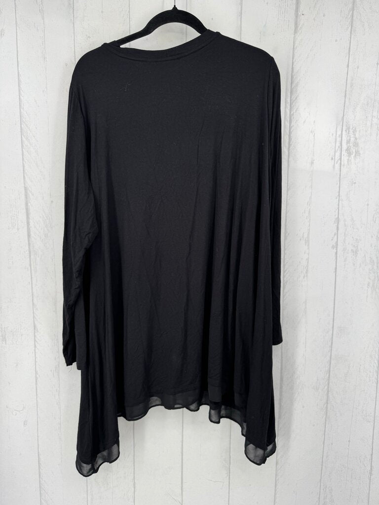 3X button down flowy l/s cardi