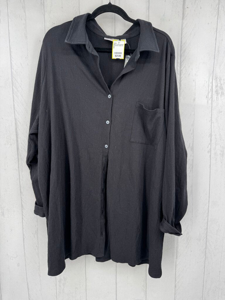 3X button down l/s top