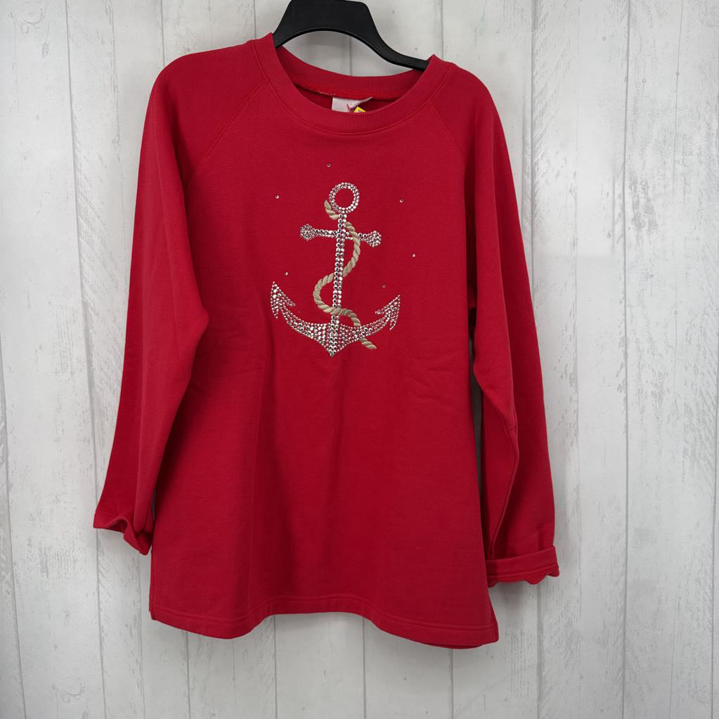 L embelished anchor sweatshirt