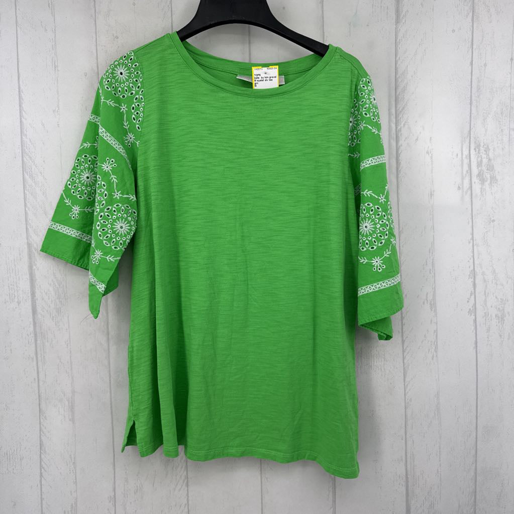 M eyelet slv tee