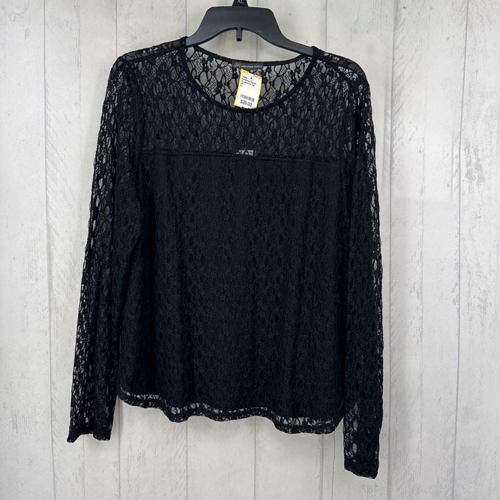 XL lace l/s top