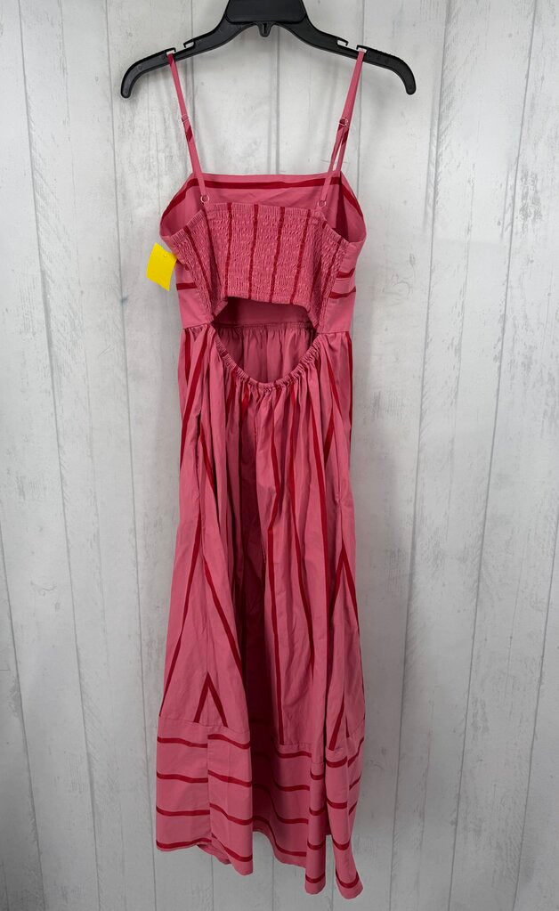 M striped open back sundress