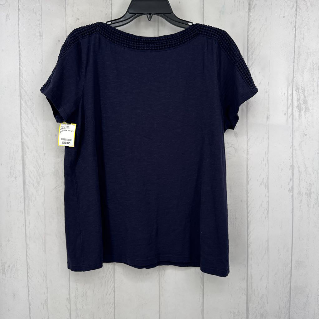 M crochet trim s./s top