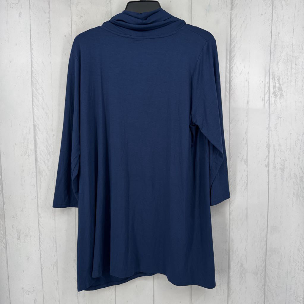R79 L cowl neck 3/4 slv top