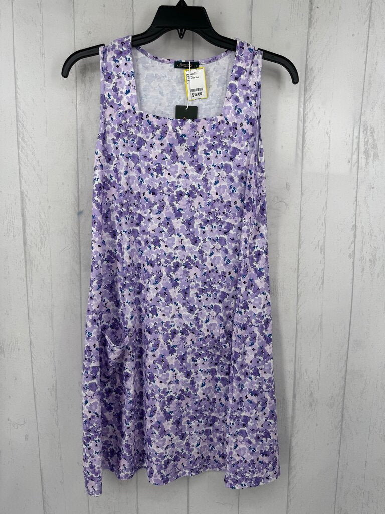 L flo print slvls dress