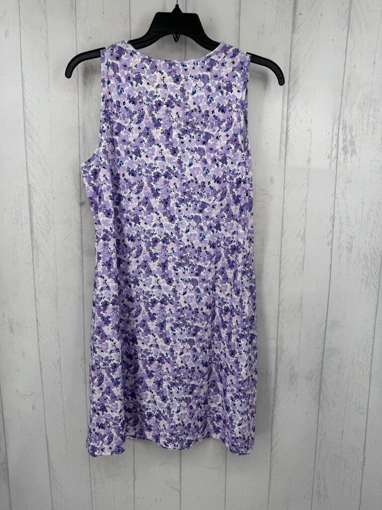 L flo print slvls dress