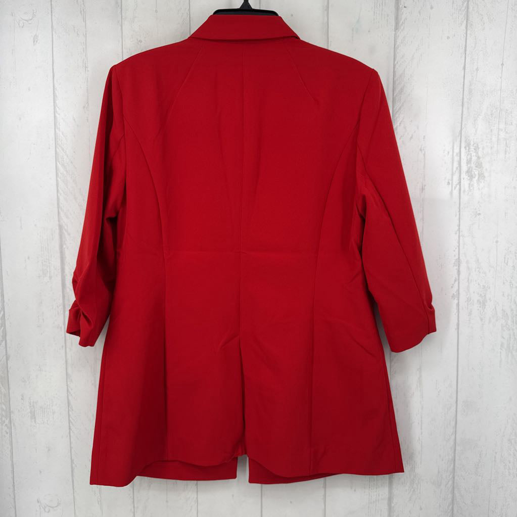 L ruched 3/4 slv balzer