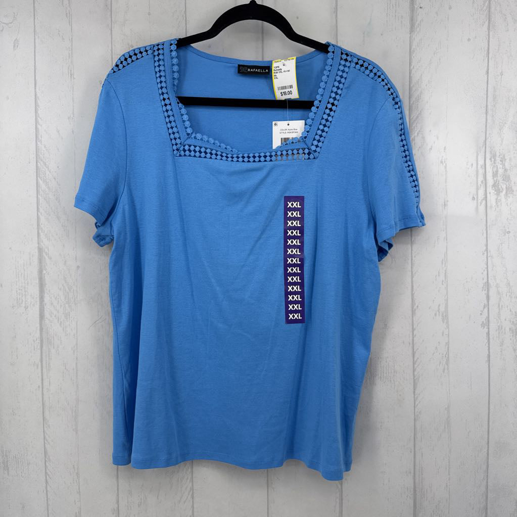 R49 XXL ric-rac trim s/s tee