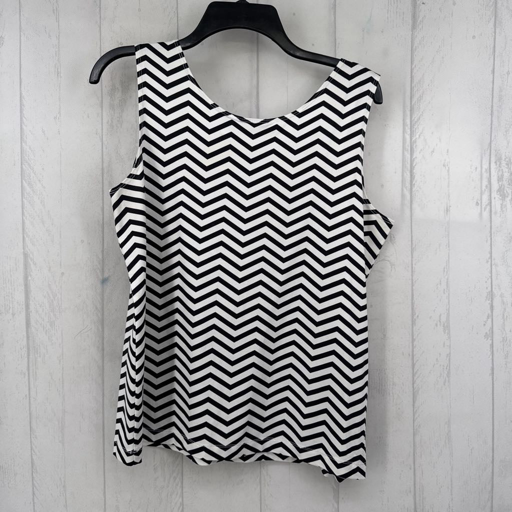 L chevron striped tank