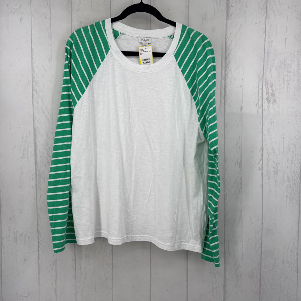 XXL striped slv tee l/s