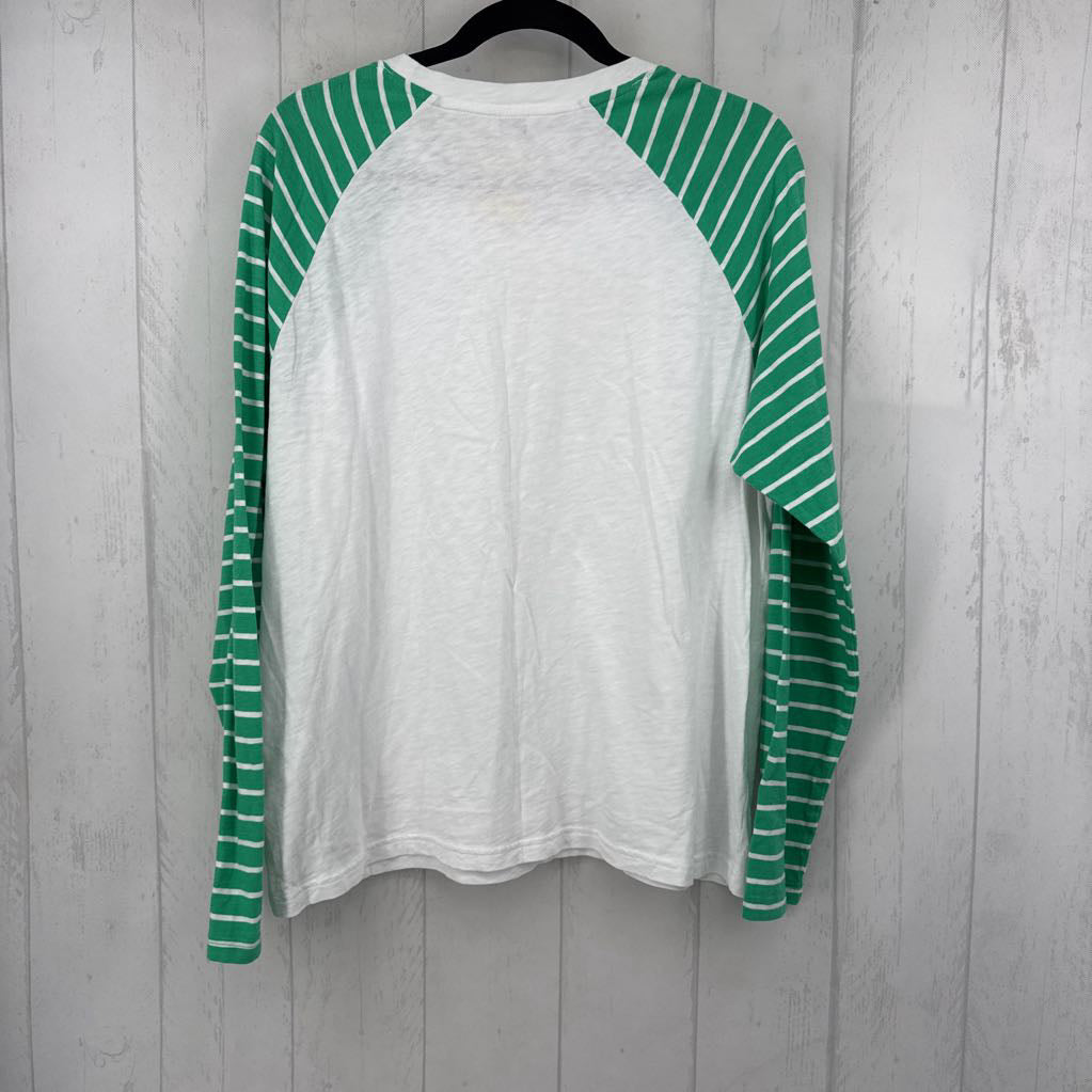 XXL striped slv tee l/s