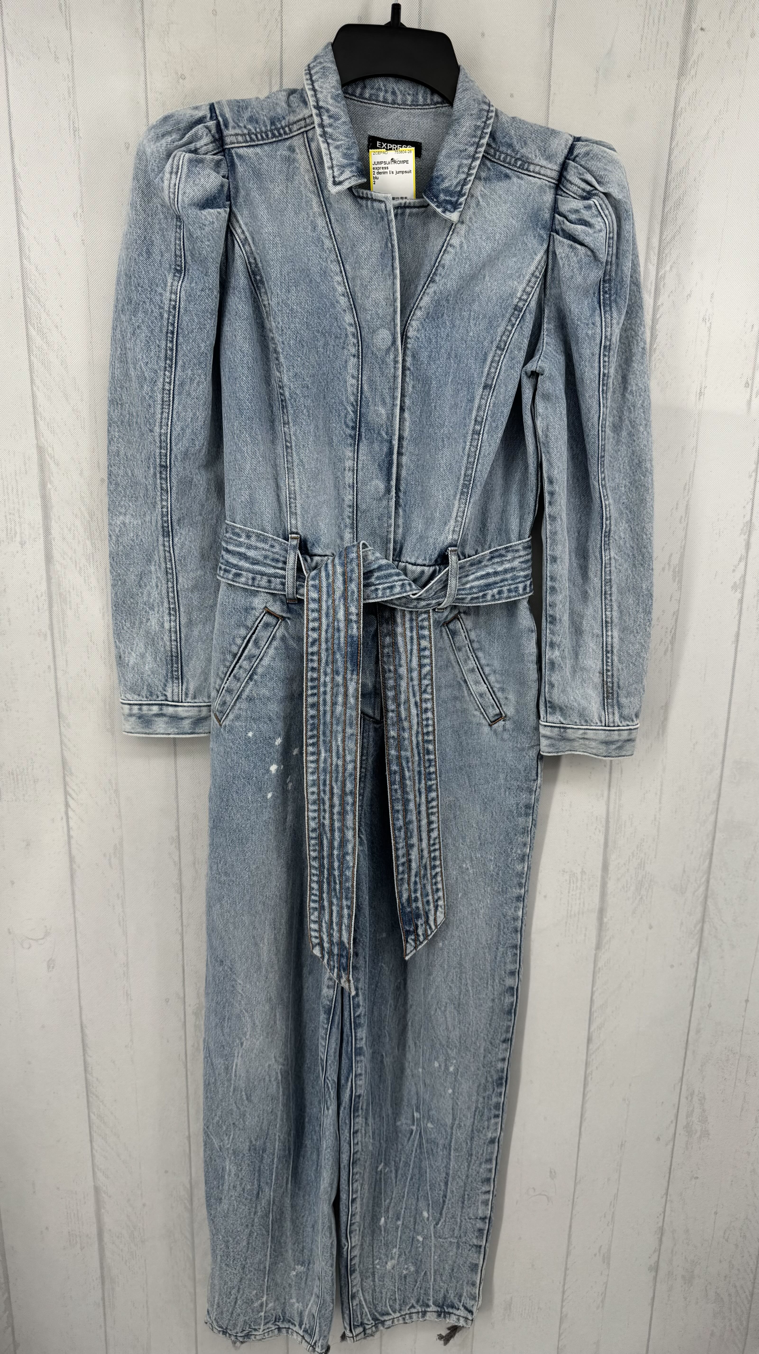 2 denim l/s jumpsuit