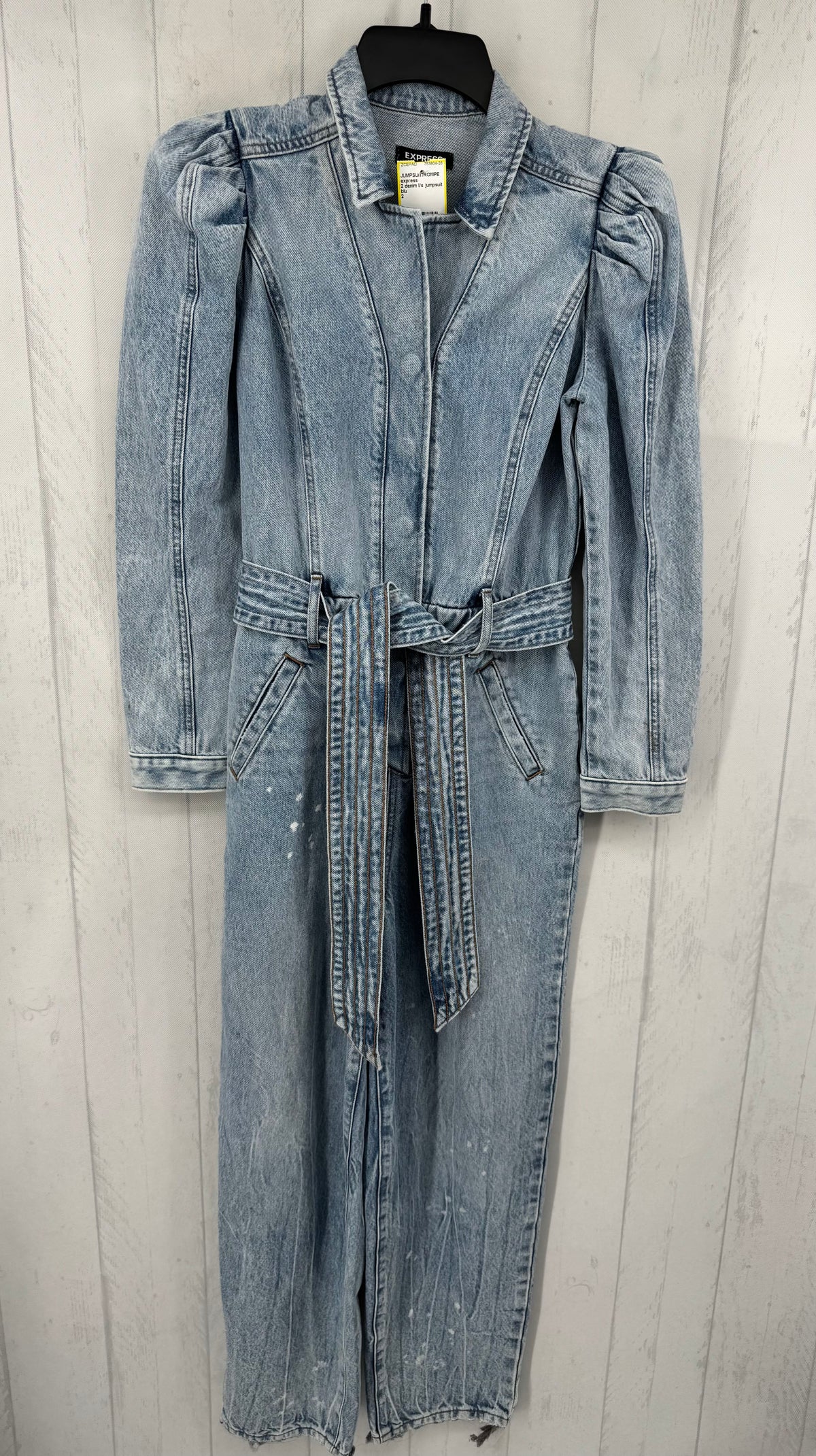 2 denim l/s jumpsuit