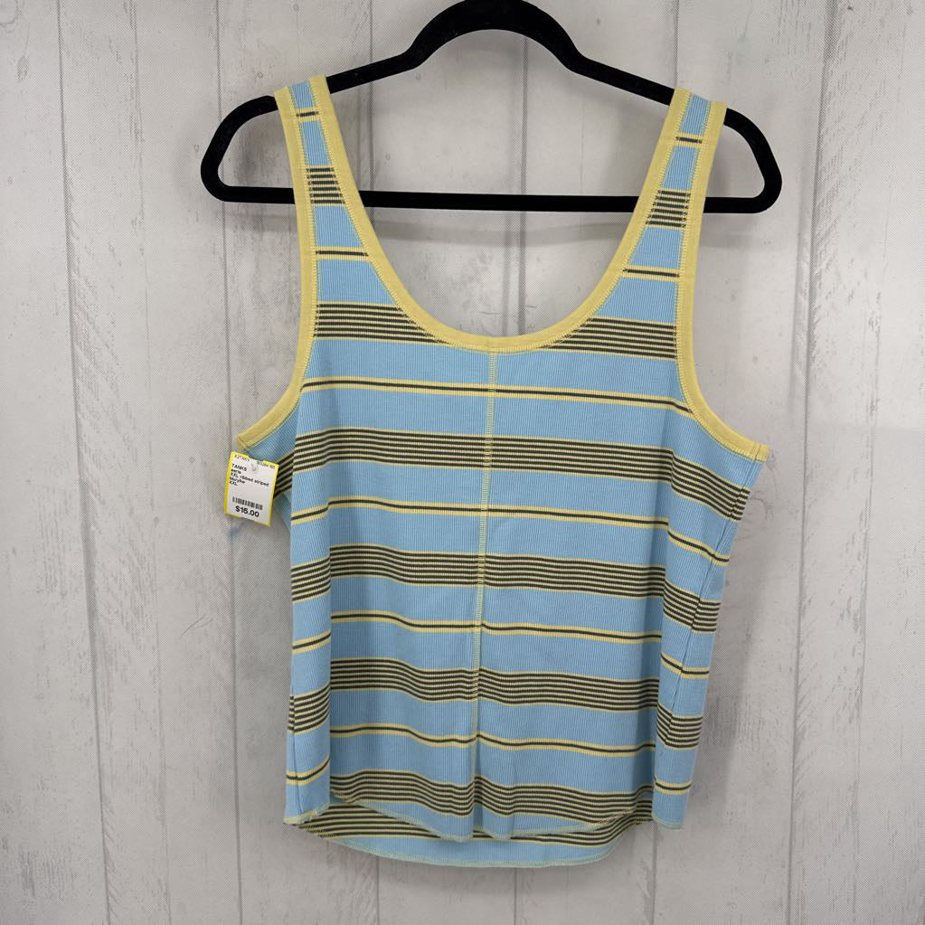 XXL ribbed striped tank